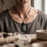 New Zealand Nephrite Jade Cord Pendant