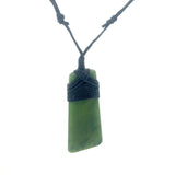 New Zealand Nephrite Jade Cord Pendant