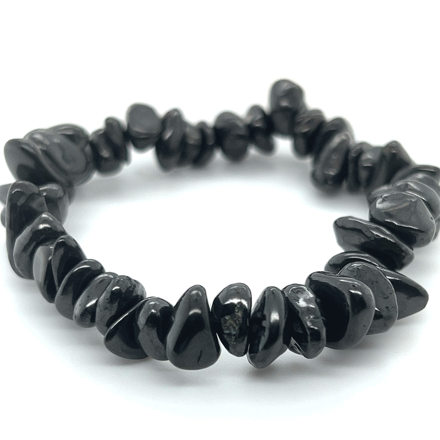 Shungite Irregular Chip Bracelets