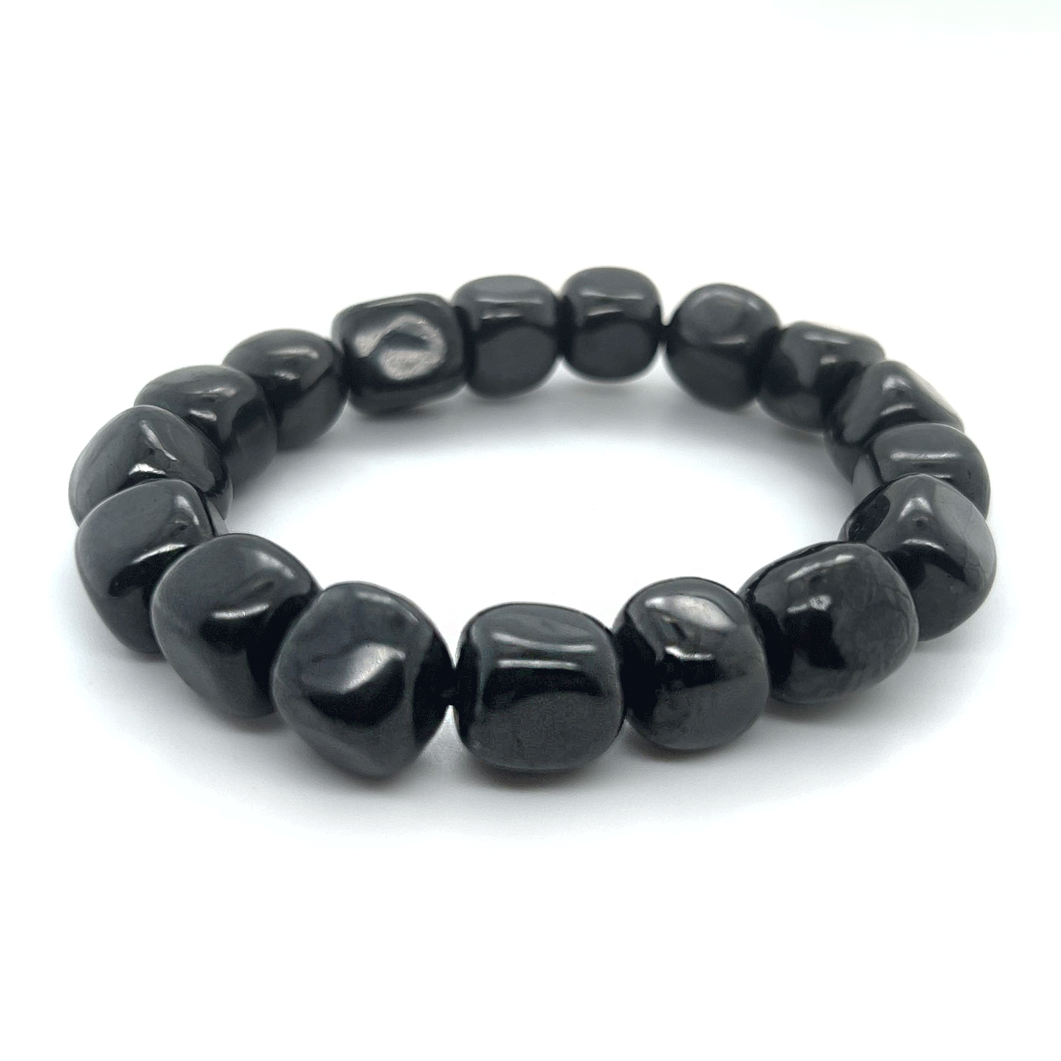 Shungite Tumbled Bead Bracelets