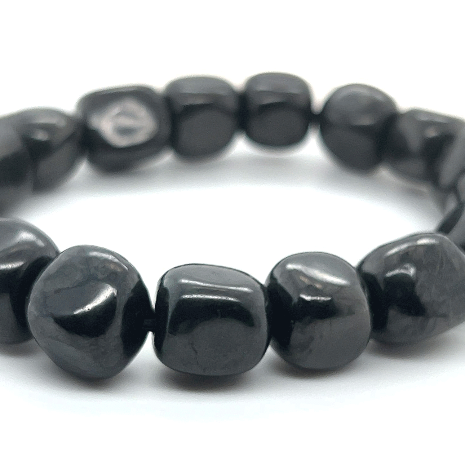 Shungite Tumbled Bead Bracelets