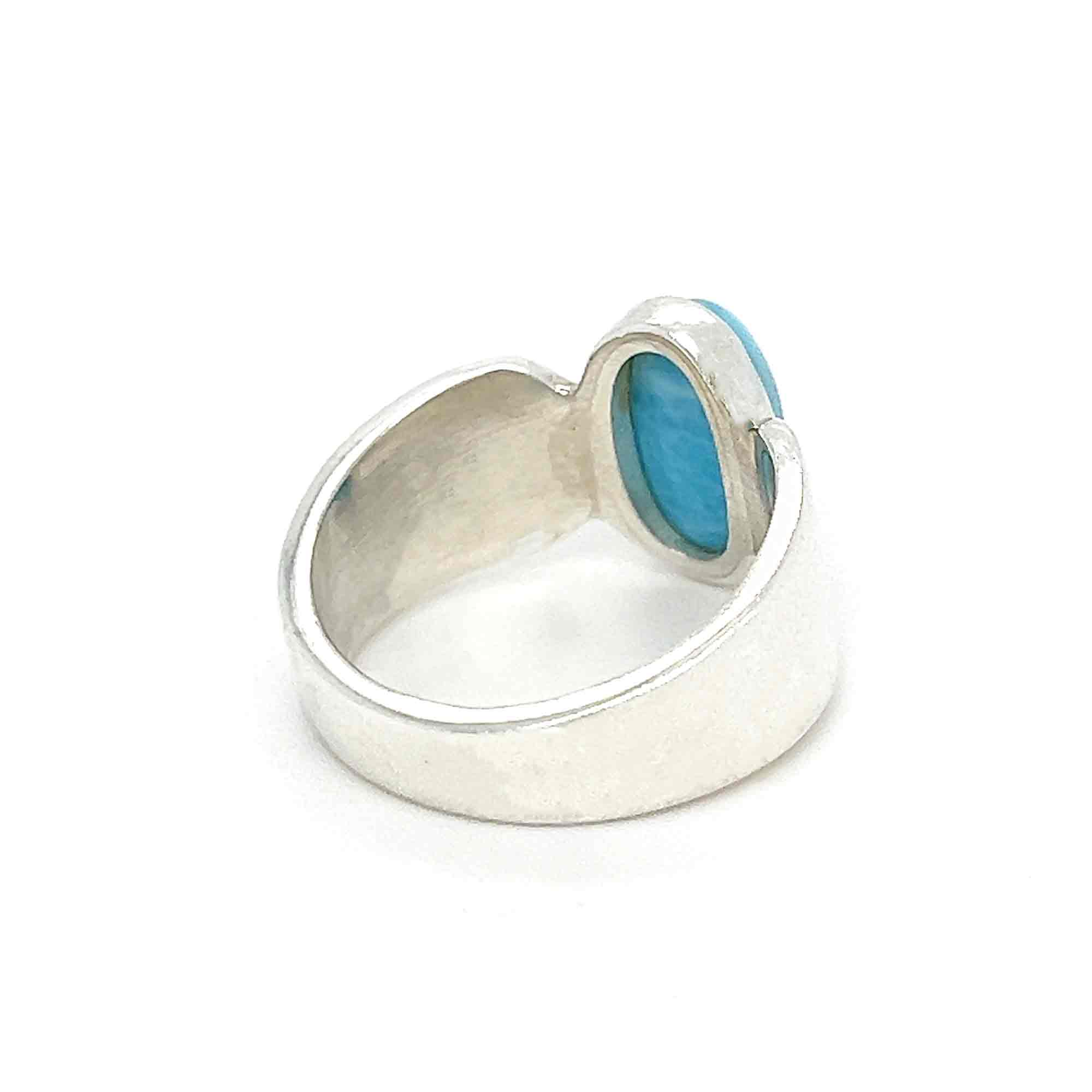 Larimar Silver Ring