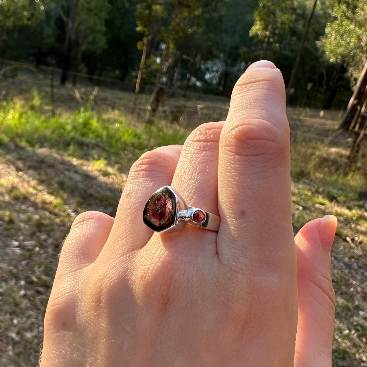 Watermelon Tourmaline Ring