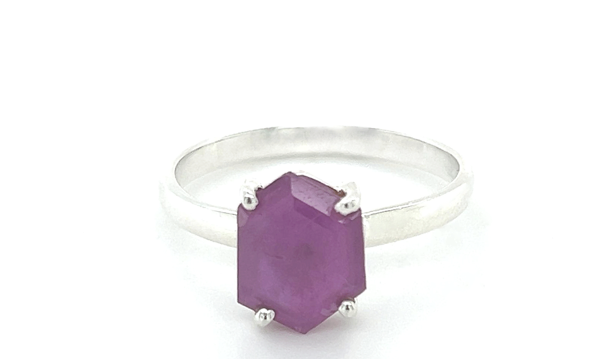 Sterling Silver Ruby Ring