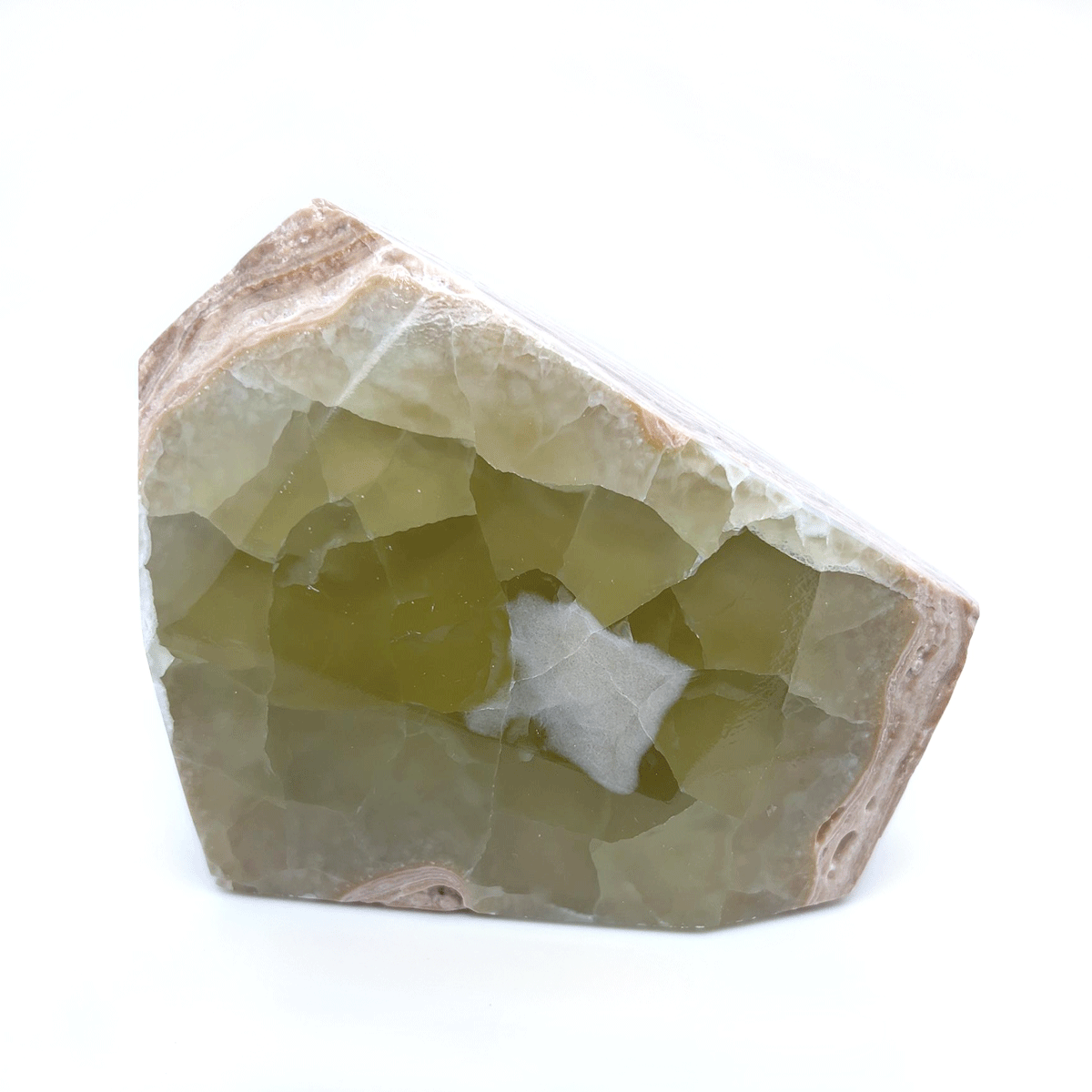 Zebra Green Calcite Specimen