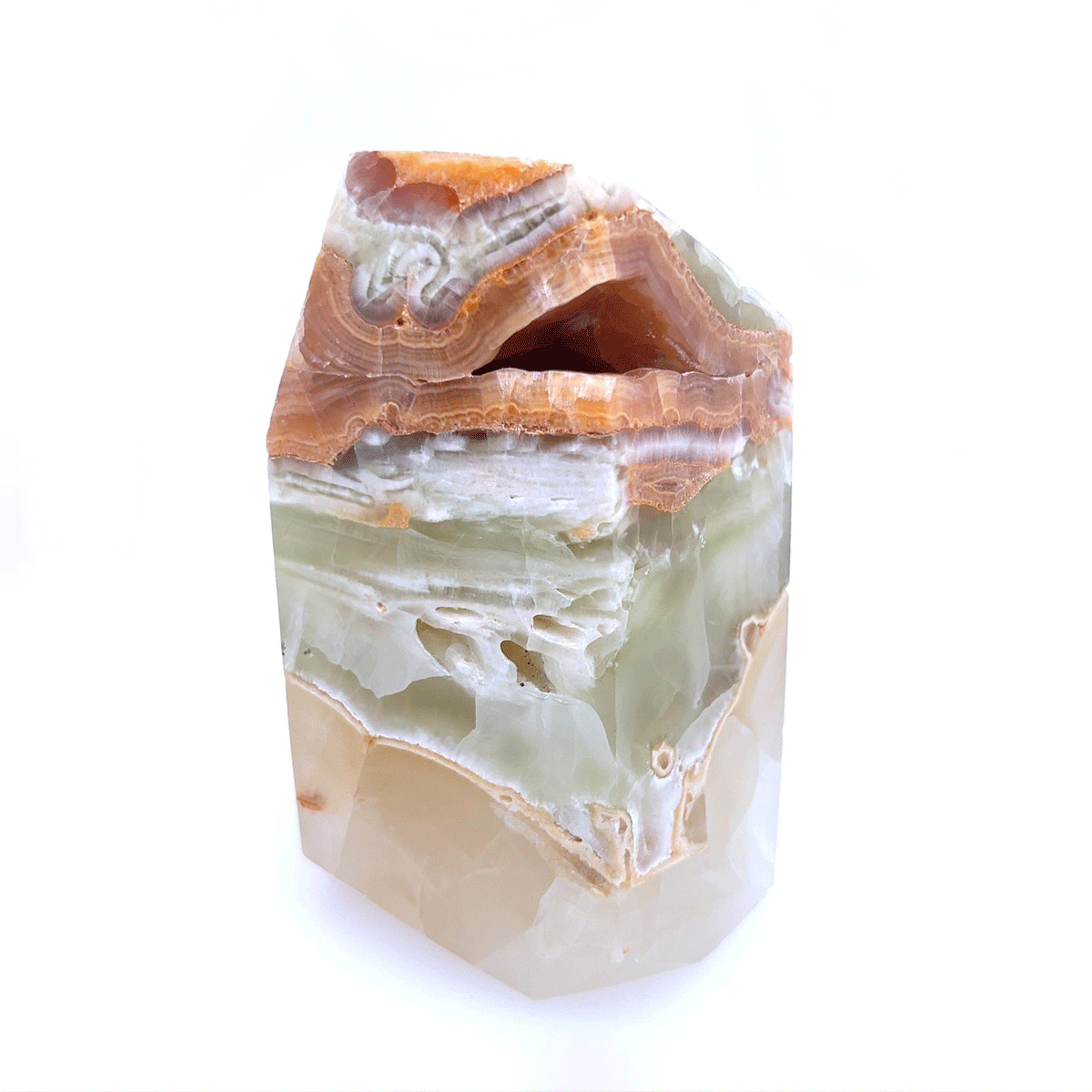 Green Calcite Free Form Specimen