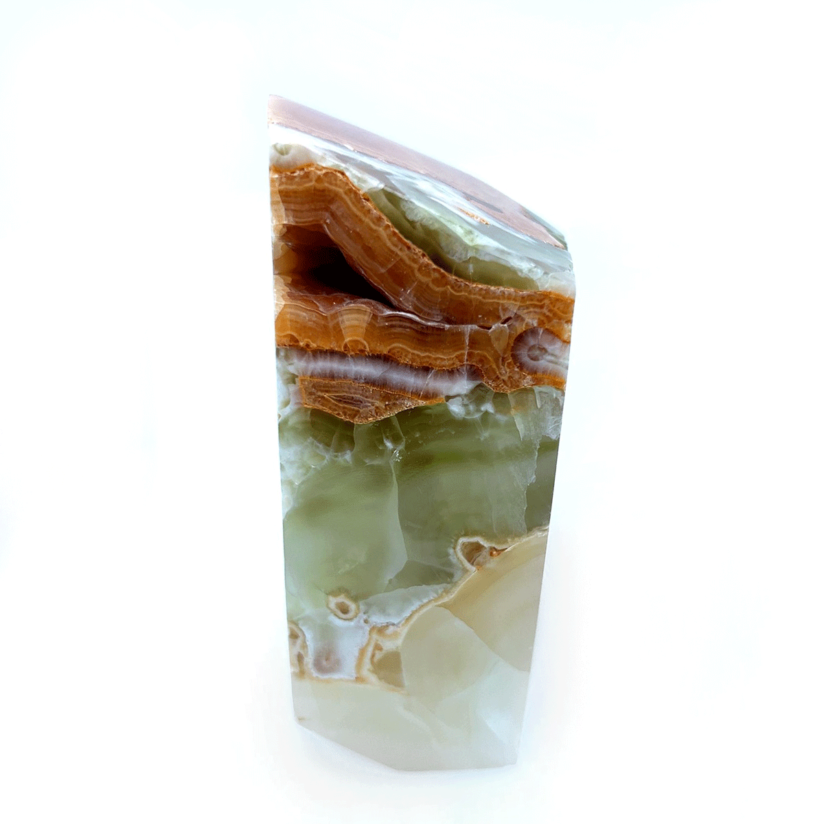 Green Calcite Free Form Specimen