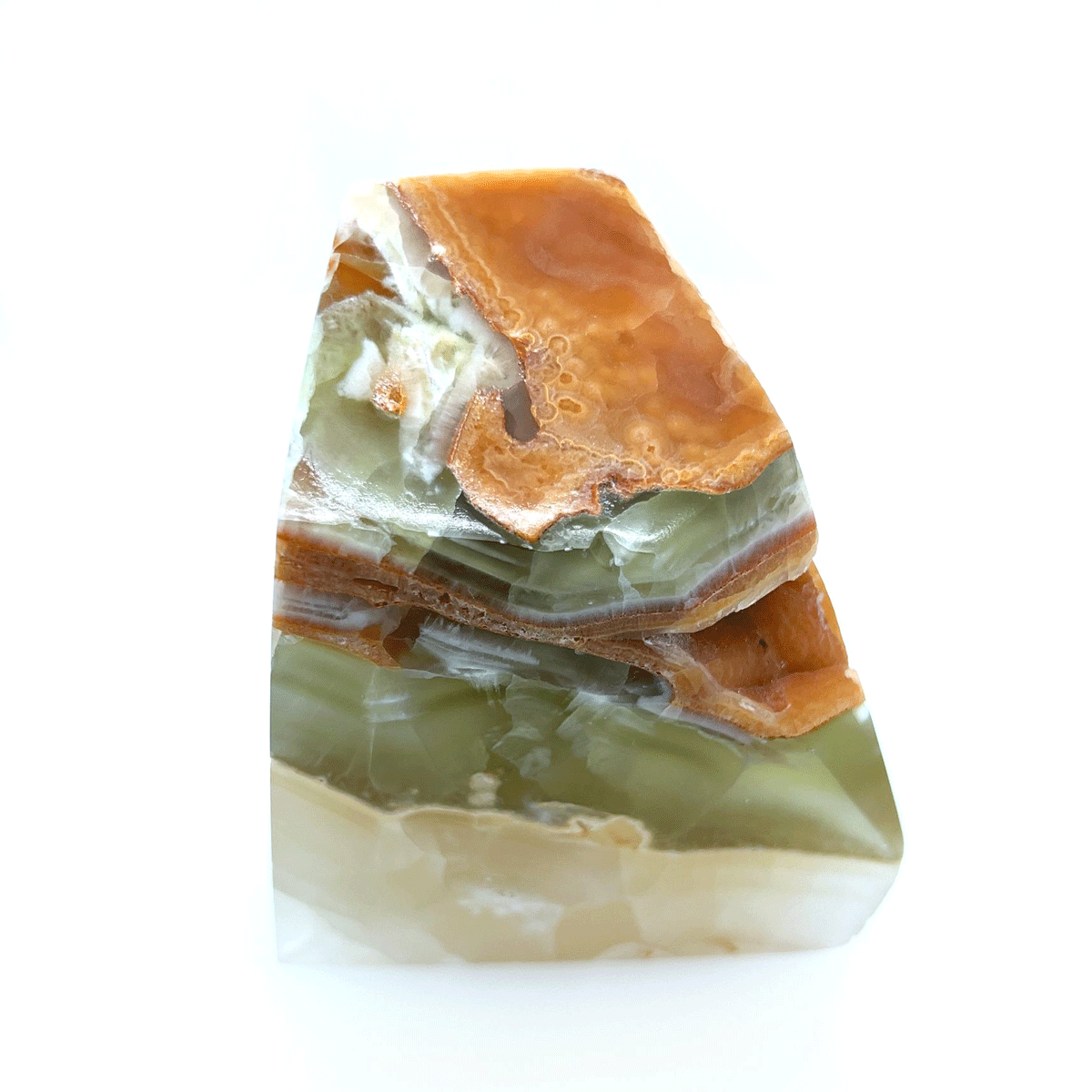 Green Calcite Free Form Specimen