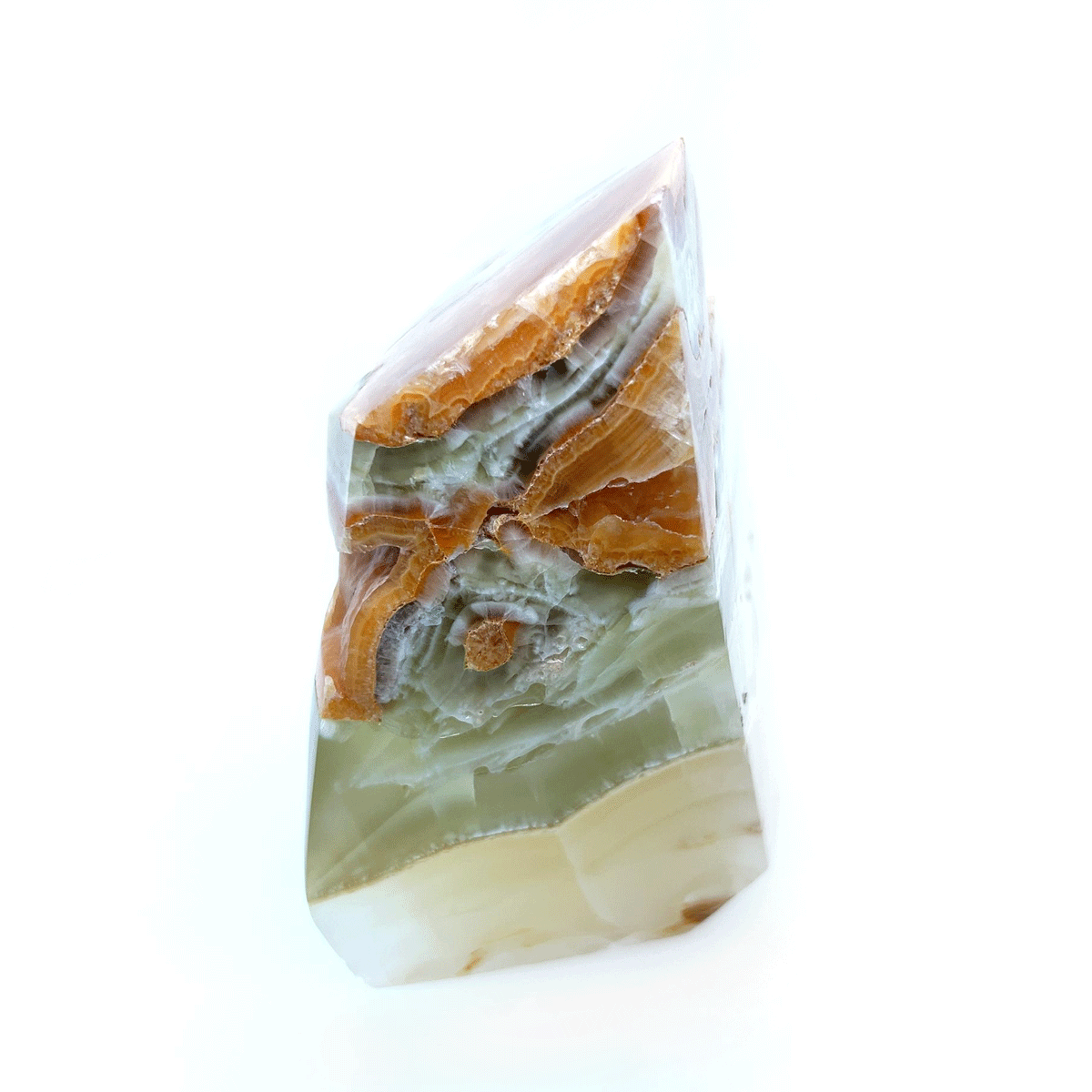 Green Calcite Free Form Specimen