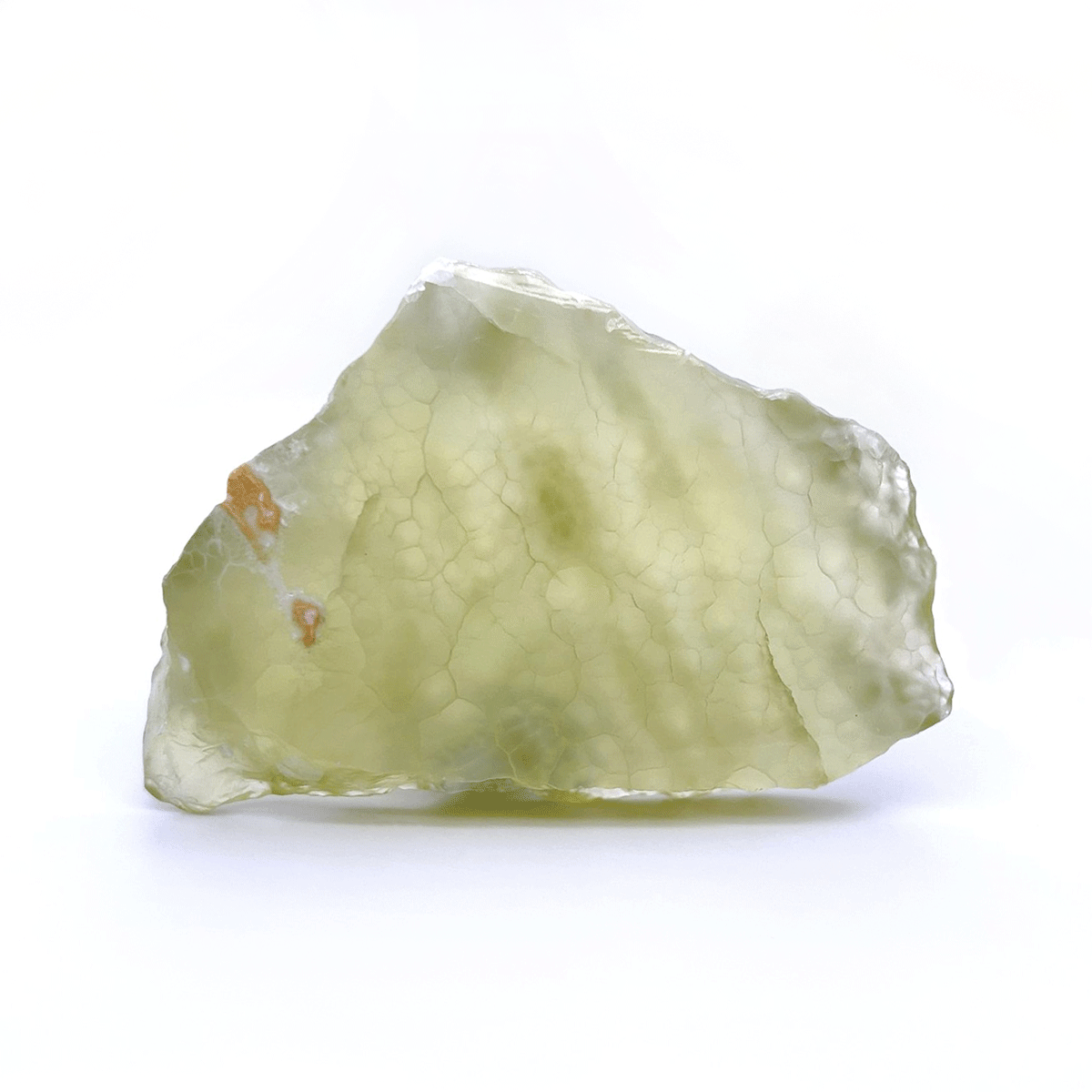 Semi-Polished Green Calcite Slice