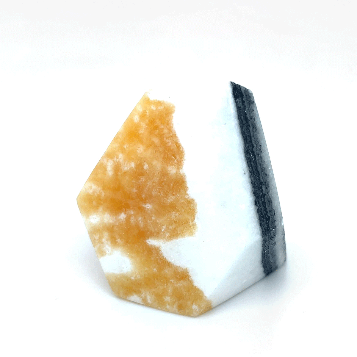 Zebra Orange Calcite Specimen