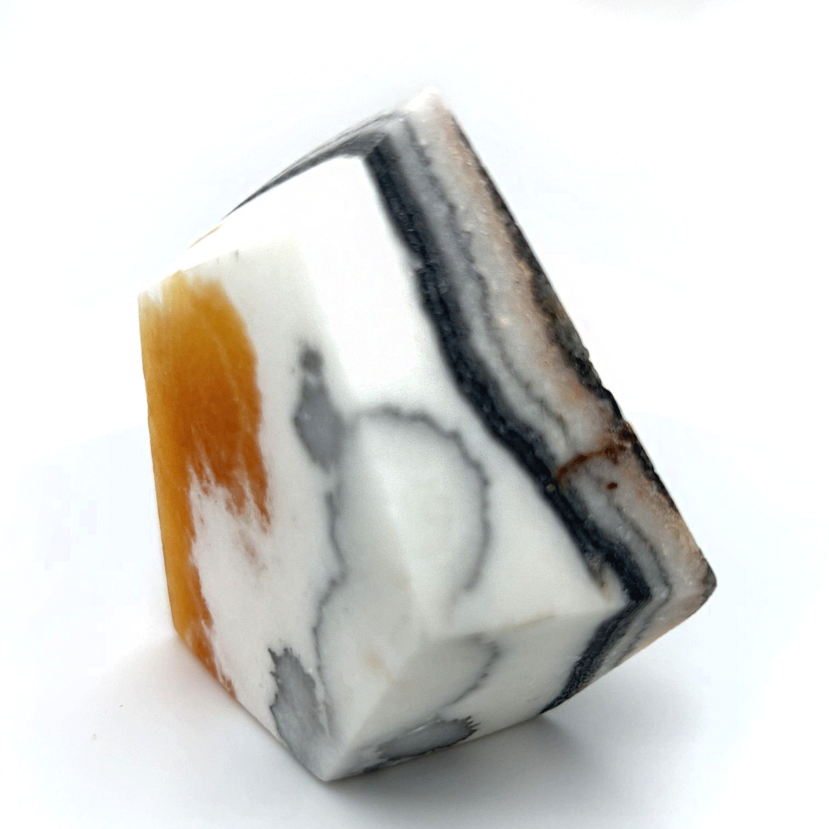 Zebra and Orange Calcite Specimen