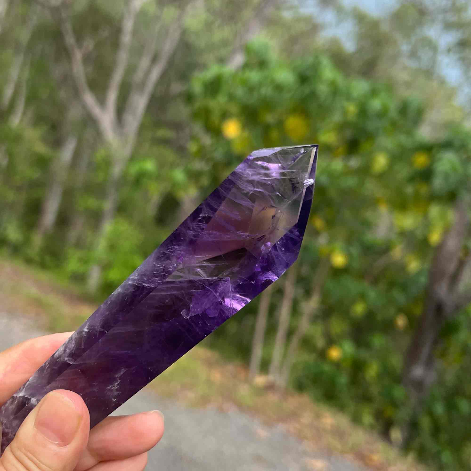 Amethyst A Grade Standing Point with online Phantom lines