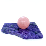 Charoite Sphere Stand