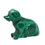 Polished Malachite Dog