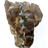 Labradorite Cabochon Sterling Silver Bracelet