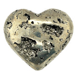 Pyrite Cluster Heart from Peru