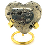 Pyrite Cluster Heart from Peru