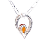 Orange Kyanite Sterling Silver Pendant