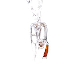 Orange Kyanite Sterling Silver Pendant