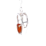 Orange Kyanite Sterling Silver Pendant