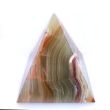 Banded Green Calcite Pyramid 8cm
