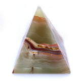 Banded Green Calcite Pyramid 8cm