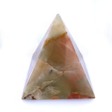 Banded Green Calcite Pyramid 8cm