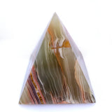 Banded Green Calcite Pyramid 8cm