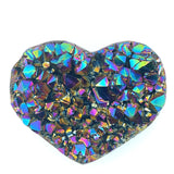 Titanium Amethyst Cluster Heart 7cm