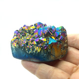 Titanium Amethyst Cluster Heart 7cm