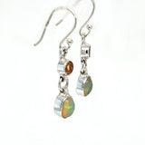 Ethiopian Opal Citrine Earrings