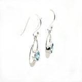 Blue Topaz Drop Earrings