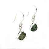 Moldavite Raw Earrings