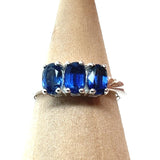 Blue Kyanite Faceted Ring