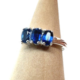 Blue Kyanite Faceted Ring