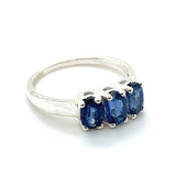 Blue Kyanite Faceted Ring