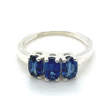 Blue Kyanite Faceted Ring