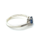 Kyanite White Topaz Ring