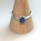 Kyanite White Topaz Ring