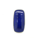 Lapis Rectangular Cabochon Adjustable Ring