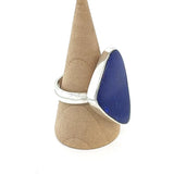 Lapis Freeform Cabochon Adjustable Ring
