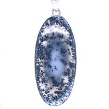 Dendritic Agate Statement Oval Pendant