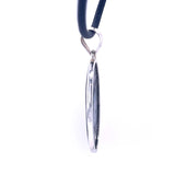 Dendritic Agate Statement Oval Pendant