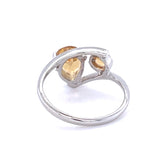 Citrine Dainty Duet Ring