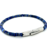 Lapis Hematite Bead Bracelet