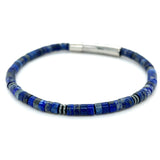 Lapis Hematite Bead Bracelet