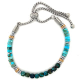 Turquoise Adjustable Bead Bracelet