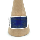 Large Lapis Lazuli Feature Ring Size 10.5