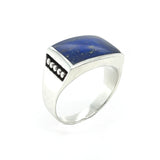 Large Lapis Lazuli Feature Ring Size 10.5